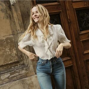 Doen ruffled Henri top